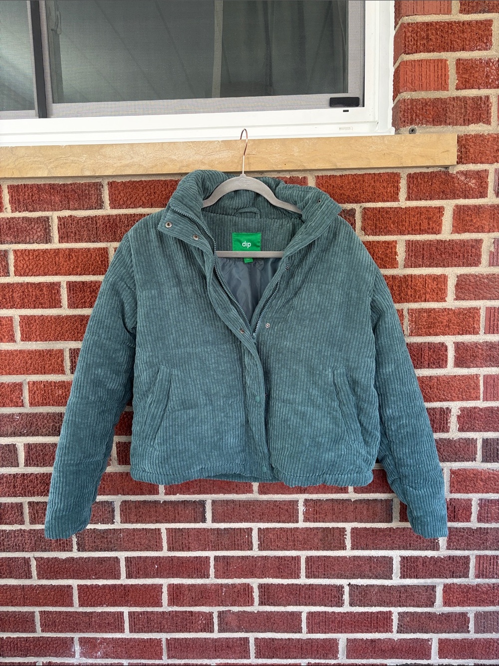 dip Women's Corduroy Teddy Jacket - Teal